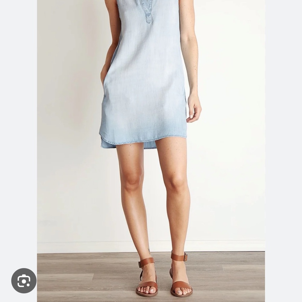 Bella Dahl Light Blue Mini Dress
